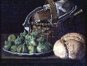 Luis Egidio Melendez Still Life With Figs oil